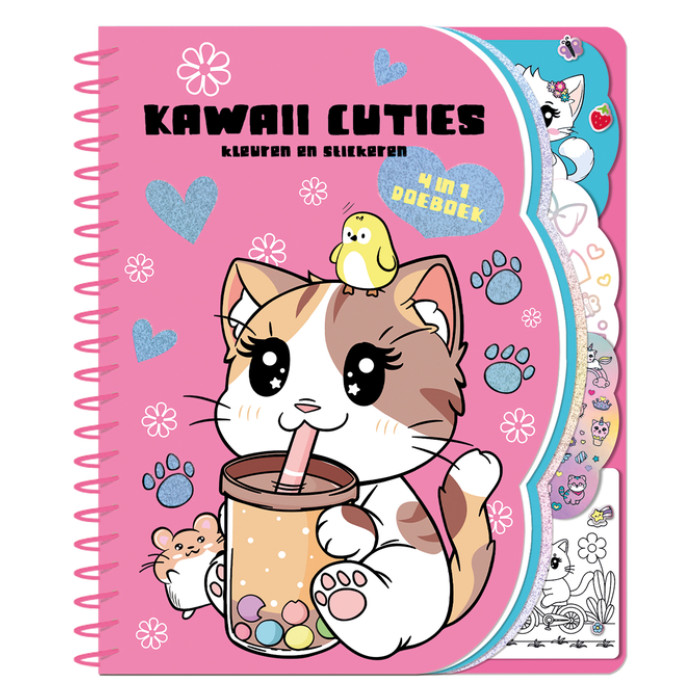 Doeboek Kawaii cuties 4 in 1