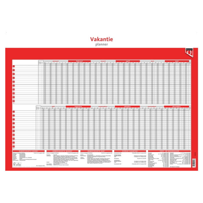 Vakantieplanner 2027 Quantore