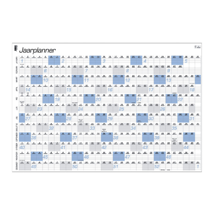 Jaarplankalender 2027 Quantore A1 84x57cm