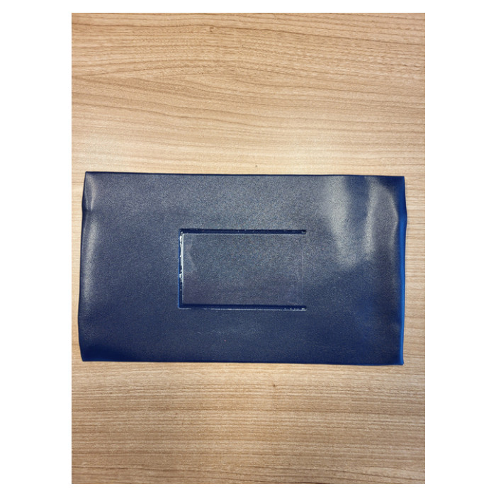 Schooletui 15x26cm met rits skai donkerblauw