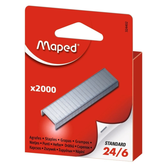 Nietjes Maped 24/6 verzinkt 2000st