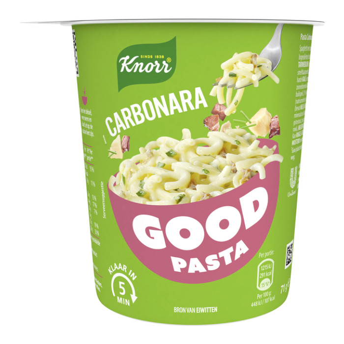 Good Pasta Knorr spaghetti carbonara cup