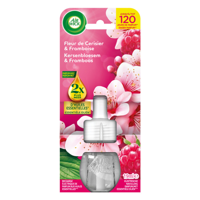 Luchtverfrisser AirWick Electrical Kersenbloesem & Framboos refill 19ml