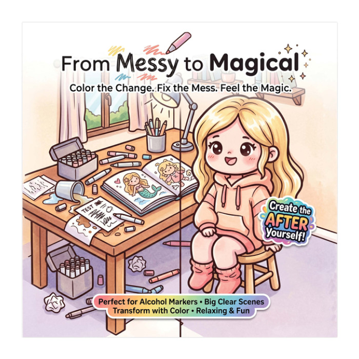 Kleurboek Cute Cozy From Messy to Magical