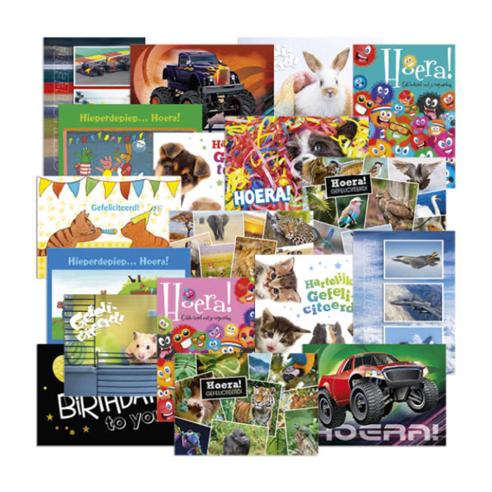 Beloningsposter-kaart De Stulp thema felicitatie A4 assorti