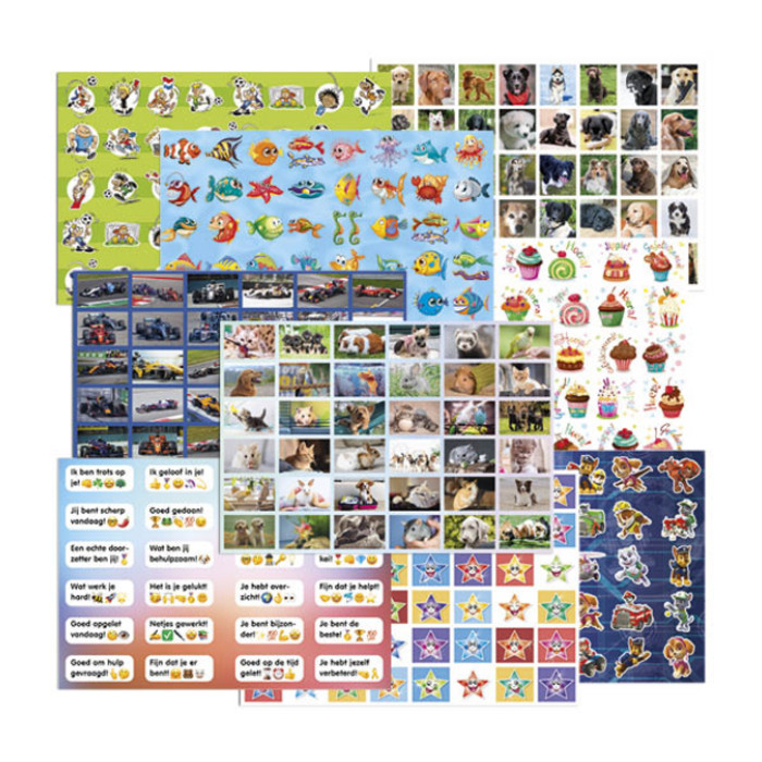Belongingsstickermix De Stulp assorti