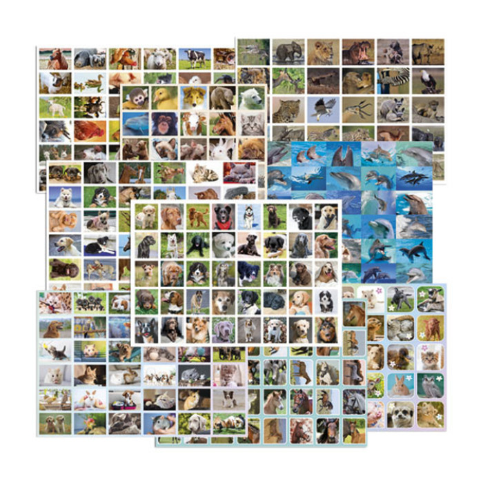 Belongingsstickermix De Stulp thema dieren assorti