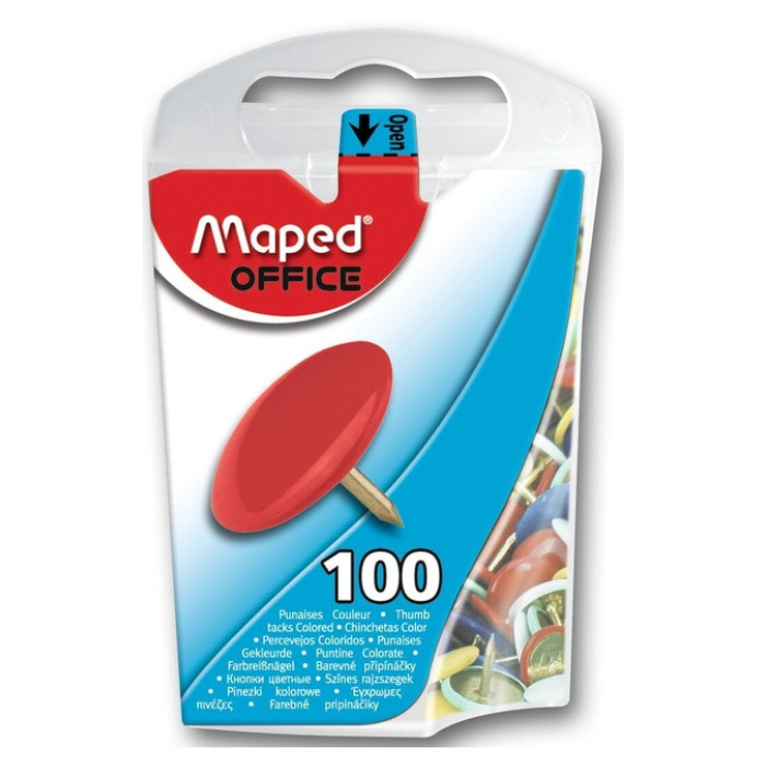 Punaises Maped kleur 100st