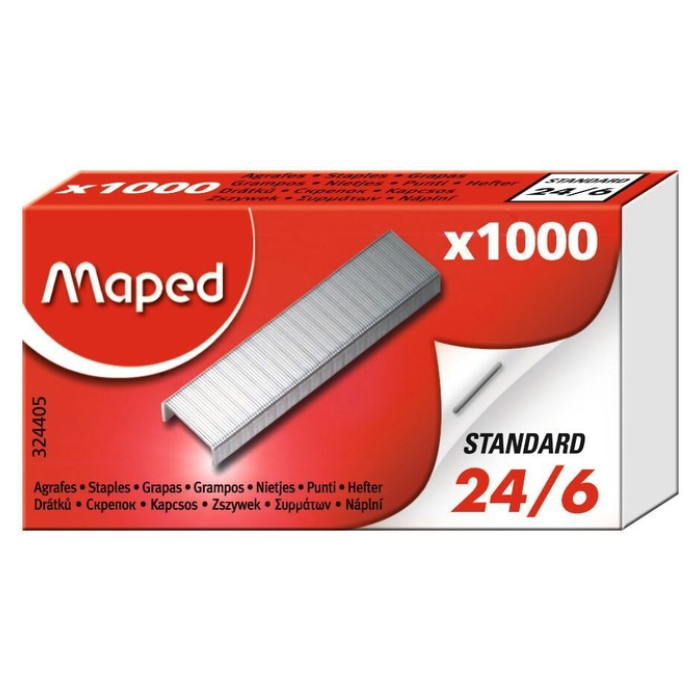 Nieten Maped 24/6 verzinkt 1000 stuks