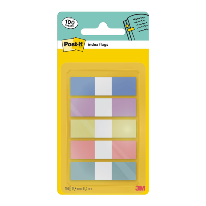 Indextabs Post-it 683-5PASTEL 11,9x43,2mm small 100 tabs