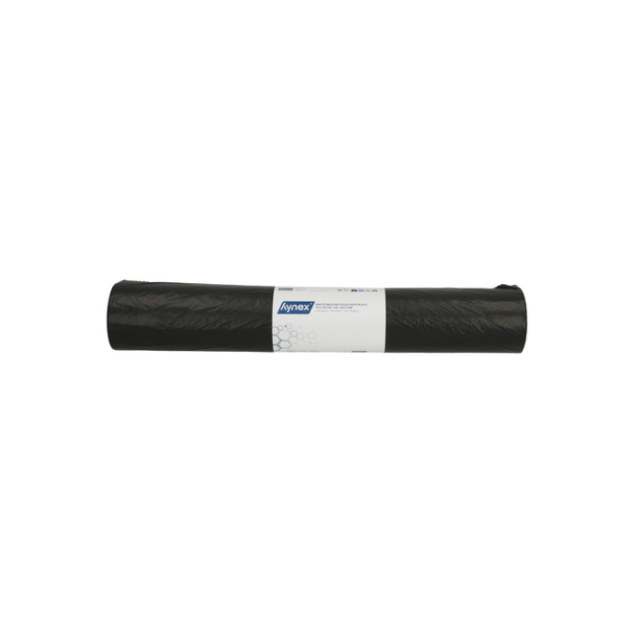 Afvalzak Hynex 70x110cm HDPE recycled T25 120L zwart rol à 25 stuks