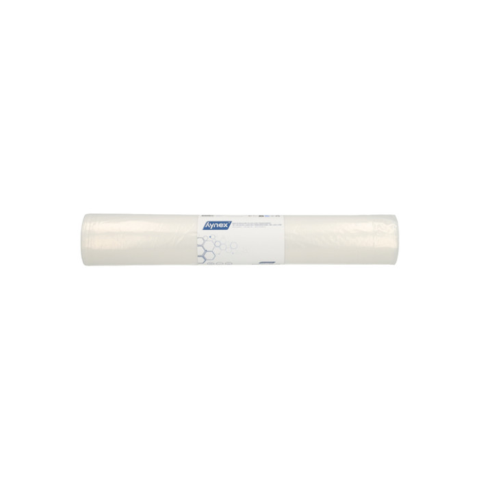 Afvalzak Hynex 70/15x200cm LDPE recycled T80 400L transparant ponsgaten rol à 5 stuks