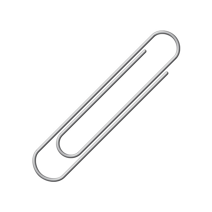 Paperclip Alco 50mm rond vernikkeld 100 stuks
