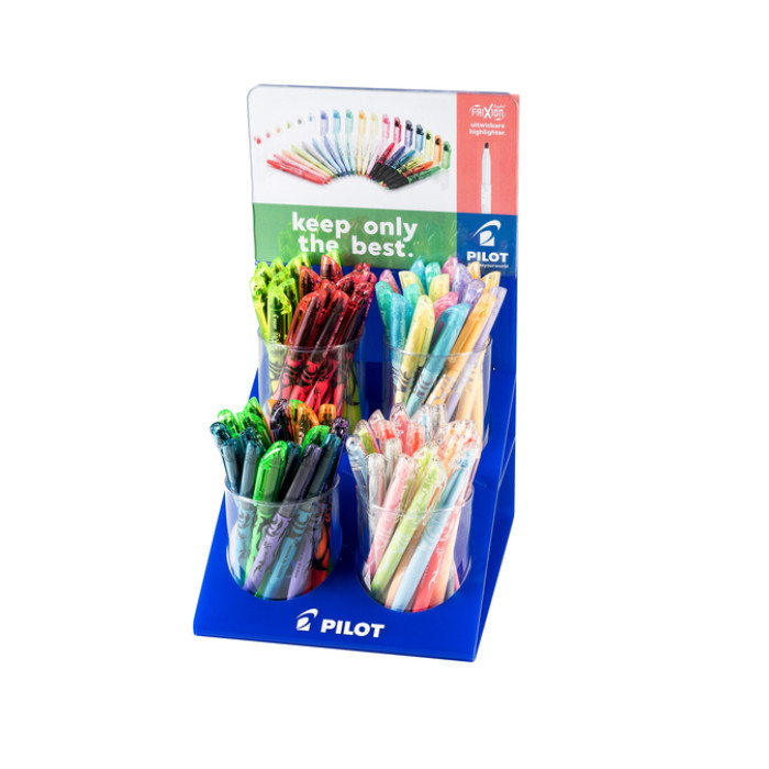 Markeerstift PILOT friXion light assorti display à 96 stuks