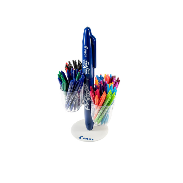 Rollerpen PILOT friXion medium assorti display à 96 stuks