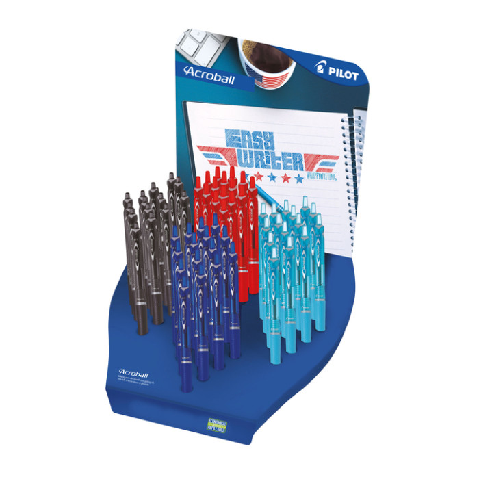 Balpen PILOT Begreen Acroball medium assorti display à 60 stuks