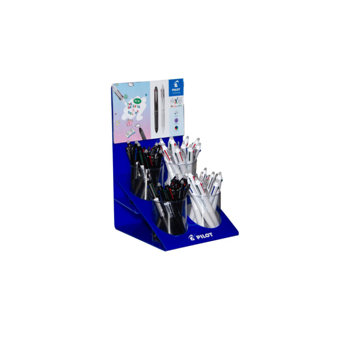 4-Kleuren rollerpen PILOT FriXion Ball medium assorti display à 36st