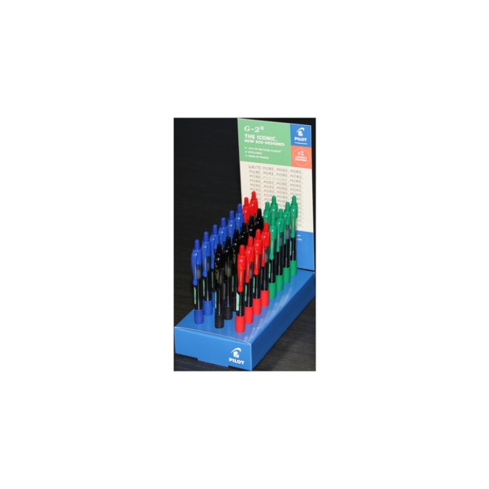 Gelschrijver PILOT BL-G2 Plus medium assorti display à 24 stuks