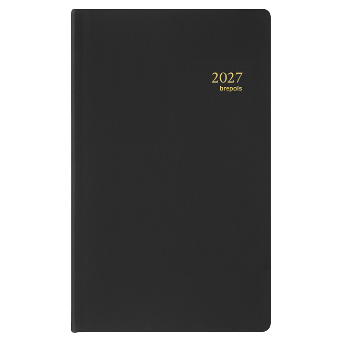 Agenda 2027 Brepols Breform Seta 1dag/1pagina zwart