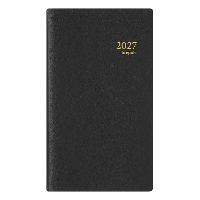 Agenda 2027 Brepols Interplan Genova 7dagen/2pagina's spiraal zwart