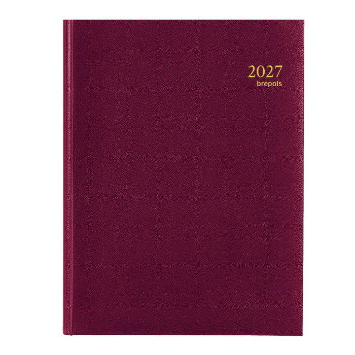Agenda 2027 Brepols Timing Lima 7dagen/2pagina's viertalig bordeaux