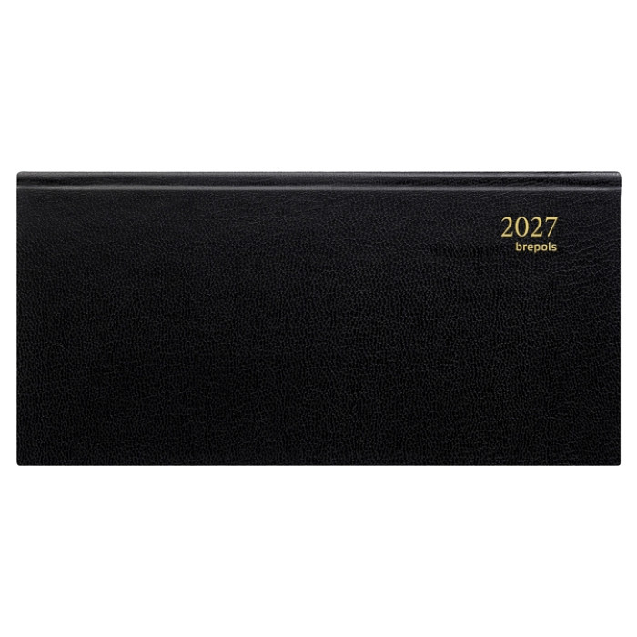 Agenda 2027 Brepols Breprint Lima 7dagen/2pagina's 14maands zwart