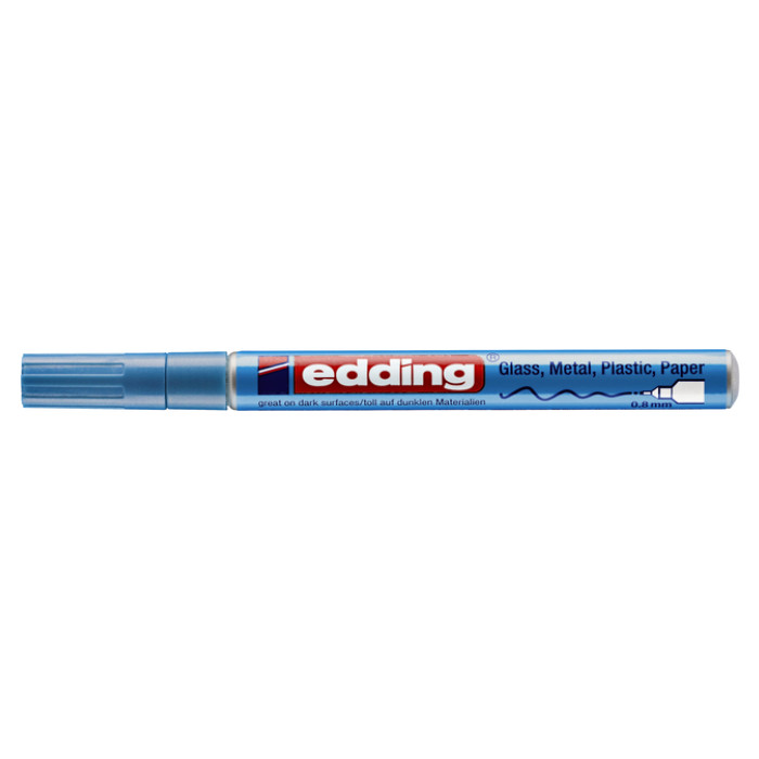 Viltstift Edding 780 lakmarker rond 0.8mm metallic lichtblauw