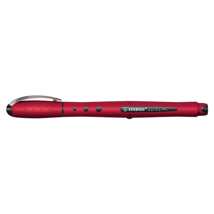 Rollerpen STABILO Worker+ Wildflower medium bordeax