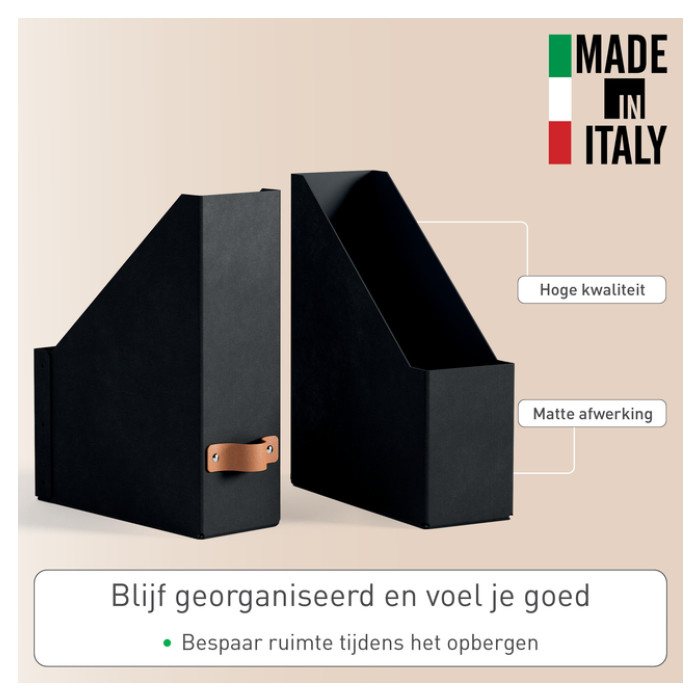 Tijdschriftencassette Leitz Puro set van 2 zwart