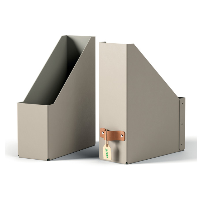 Tijdschriftencassette Leitz Puro set van 2 beige