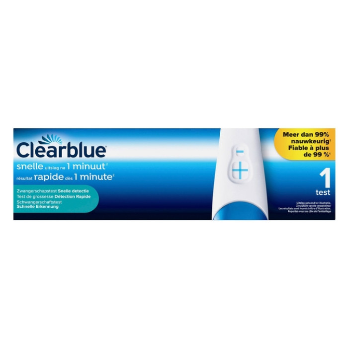 Zwangerschapstest Clearblue snel
