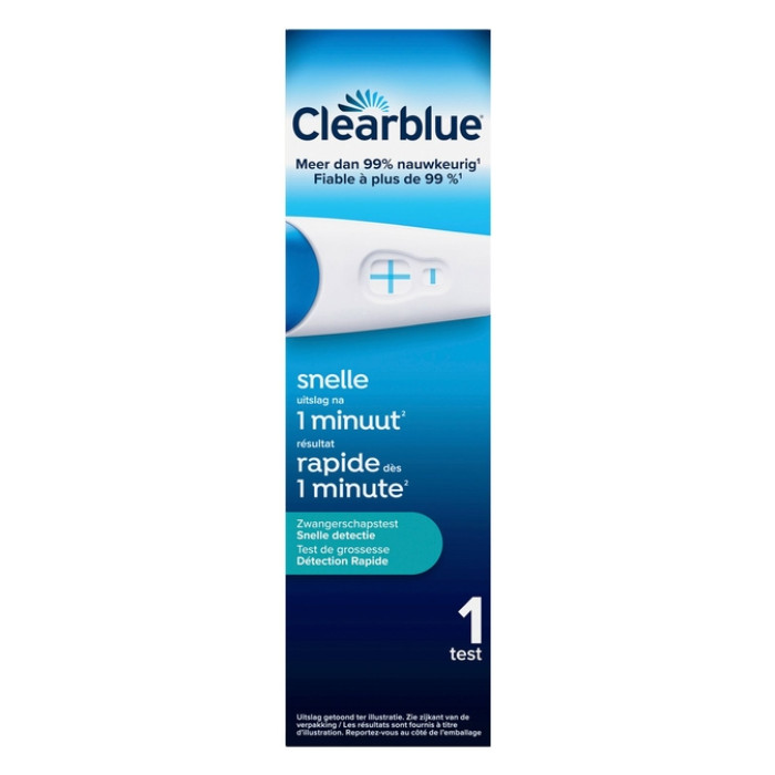 Zwangerschapstest Clearblue snel