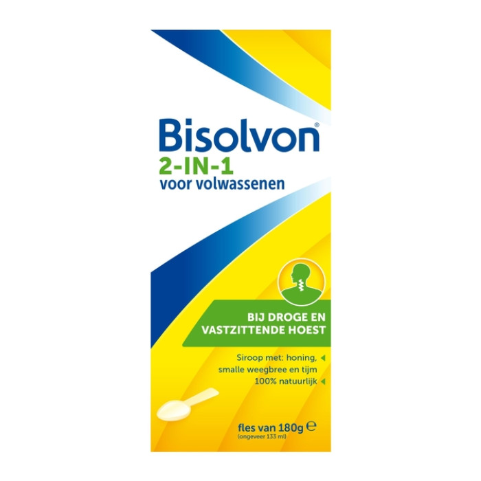 Hoestdrank Bisolvon 2-in-1 volwassenen 133ml