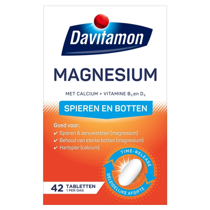 Magnesium Davitamon spieren en botten 42 stuks