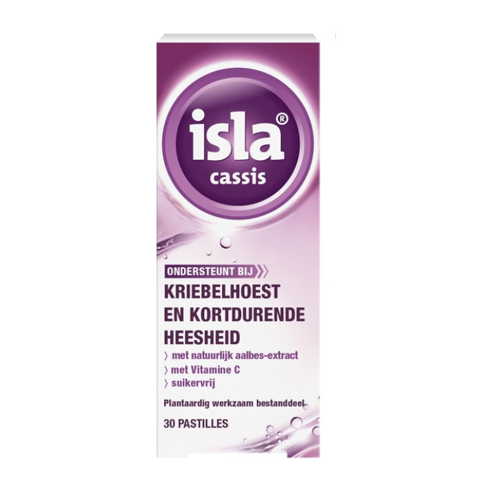 Keelpastilles Isla Cassis 30 stuks