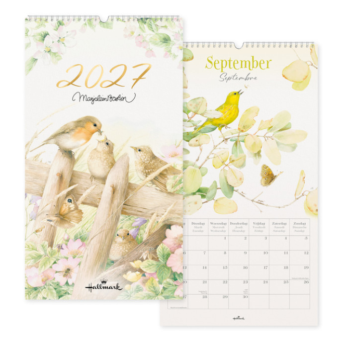 Maandkalender 2027 Marjolein Bastin 280x500mm internationaal