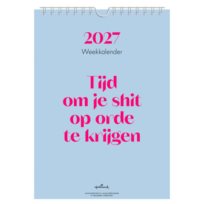 Weekkalender 2027 &C 165x230mm nederlands