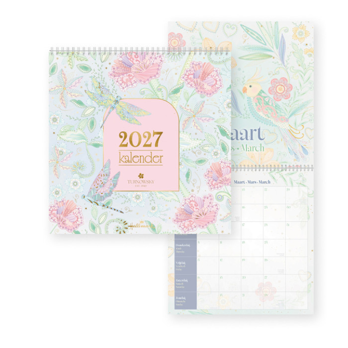 Maandkalender 2027 Turnowsky 290x290mm internationaal