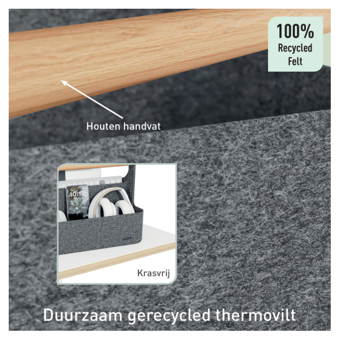 Bureau organizer Leitz draagbaar donkergrijs
