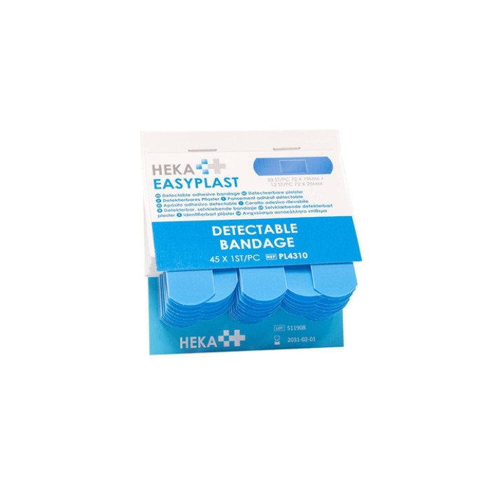 Pleister Heka Easyplast detectable navulling 6x 45 stuks