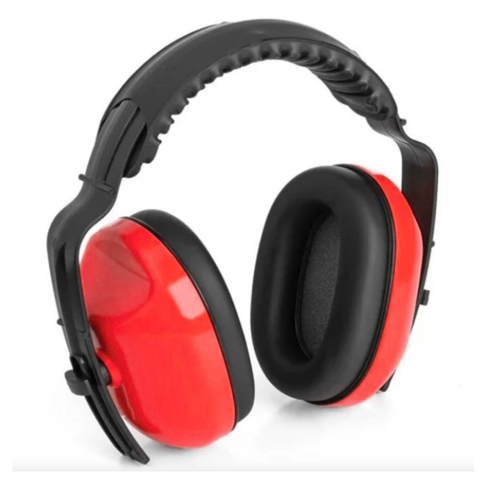 Oorkap Active Gear 29 dB met hoofdbeugel rood