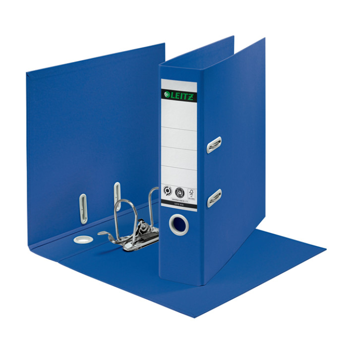 Ordner Leitz  Recycle 180° 80mm karton A4 blauw