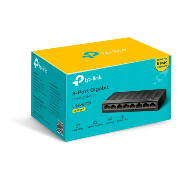 Desktopswitch TP-Link LiteWave LS1008G 8-poorts Gigabit