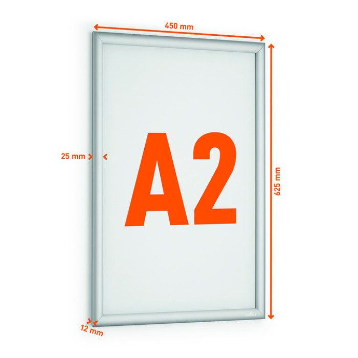 Kliklijst Durable aluminium A2 outdoor