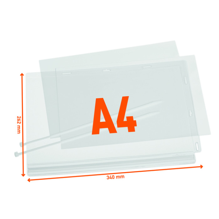Infohoes Durable waterbestendig A4 met kabelbinders