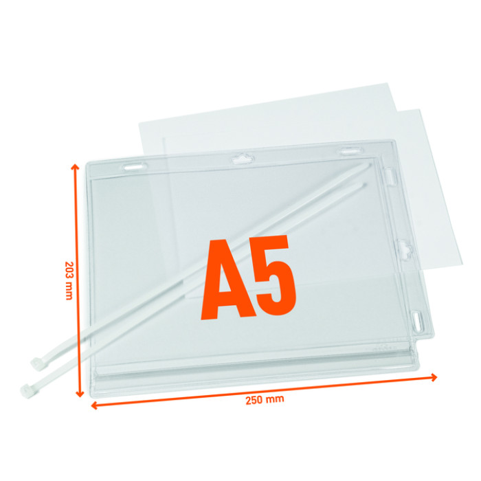 Infohoes Durable waterbestendig A5 met kabelbinders