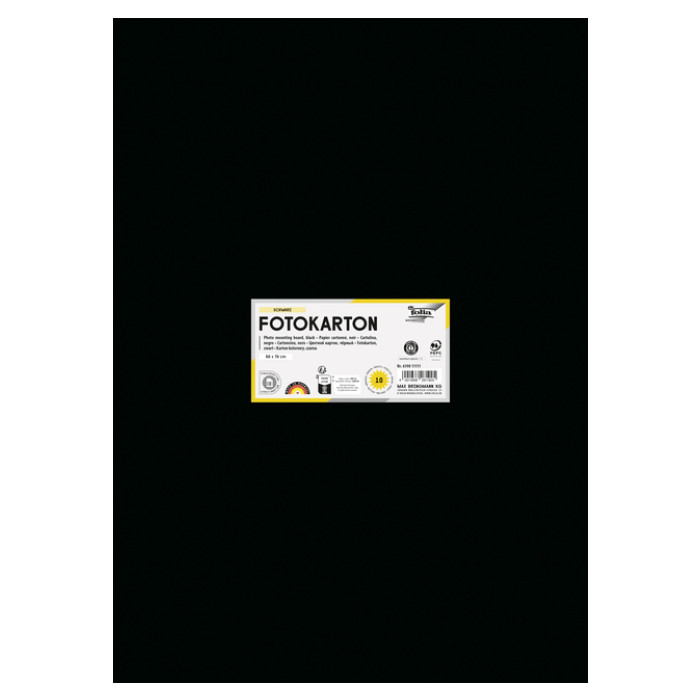 Fotokarton Folia 300gr 50x70cm 90 zwart
