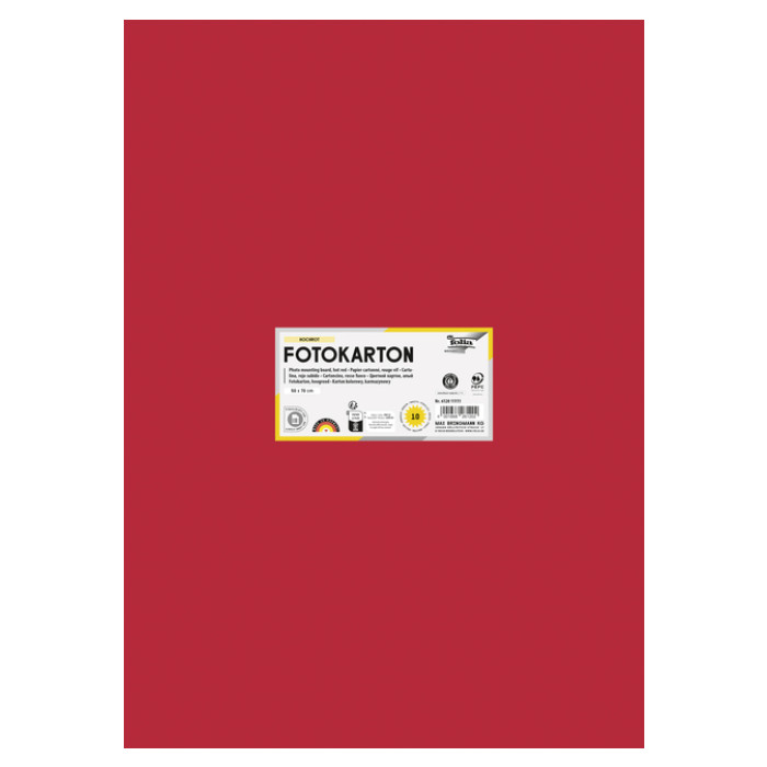 Fotokarton Folia 300gr 50x70cm 20 vuurrood