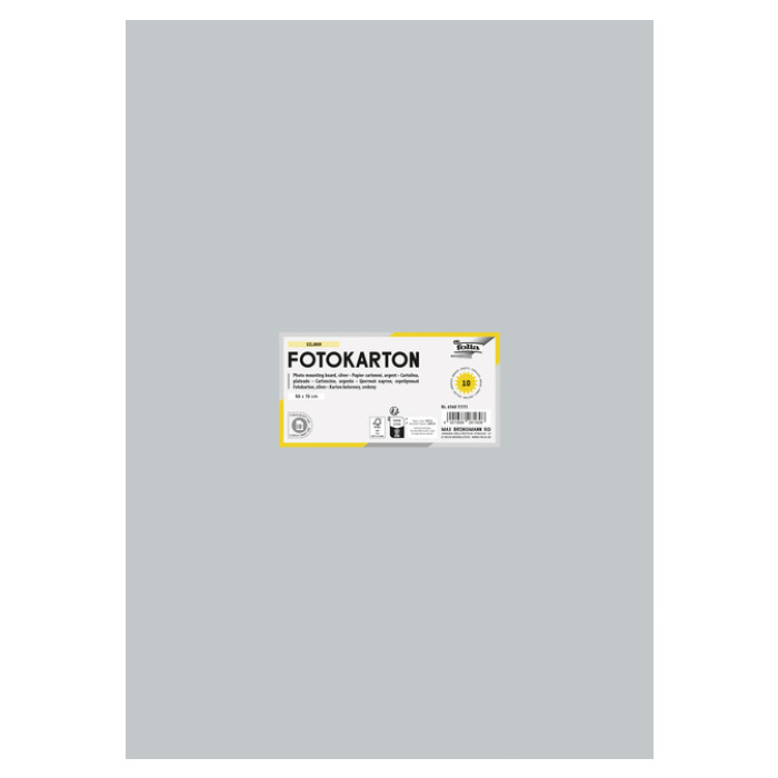 Fotokarton Folia 300gr 50x70cm 60 zilver