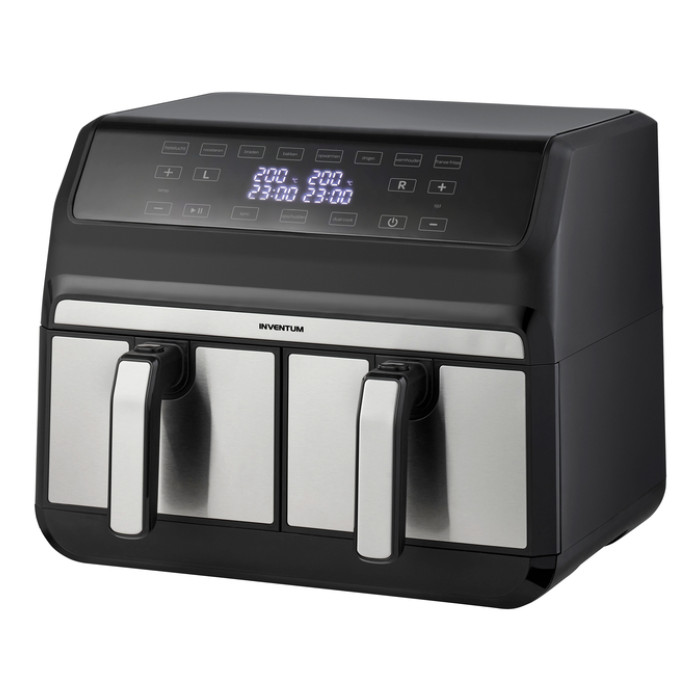 Airfryer Inventum 2 x 4 liter 1700 watt zwart/rvs